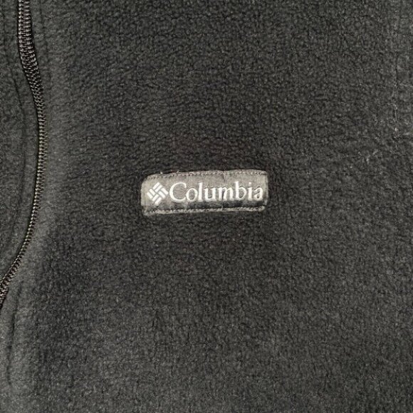Columbia Sleeveless Vest Womens Medium Gray Fleece Zip Pockets Casual Cozy - Picture 3 of 10